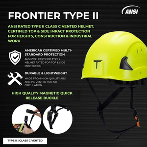 Casque de sécurité ventilé Frigg Classe C avec visière transparente 52-63 cm Vert Citron Casque de chantier Type 1 6-suspensions - Product Image 5