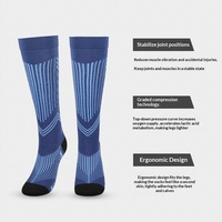 Nouvelles chaussettes de compression en nylon tricoté Arrow pour le cyclisme et la course à pied - ODM pour usage extérieur par les jeunes