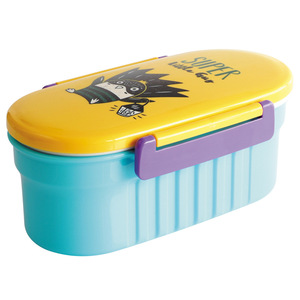 Lonchera Bento de una sola capa, de plástico, con diseño de puntos, de 501-800 ml, apta para microondas, para estudiantes - Product Image 3