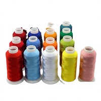 Fil mercerisé 100 % polyester haute ténacité 120D/2 4000 yards, faible MOQ, pour machine à broder, respectueux de l'environnement, fourni directement par l'usine