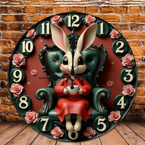 Round Wooden <b>Wall</b> <b>Clock</b> 25x25cm <b>Silent</b> Quartz <b>Clock</b> For Bedroom Living Room Home Decor - Product Image 6