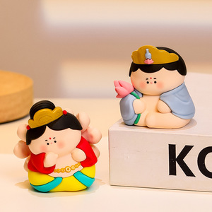 ตุ๊กตาเรซิ่นการ์ตูน รูปทรงนามธรรม ของตกแต่งโต๊ะทำงาน ของตกแต่งบ้าน ของขวัญงานศิลปะ - Product Image 3