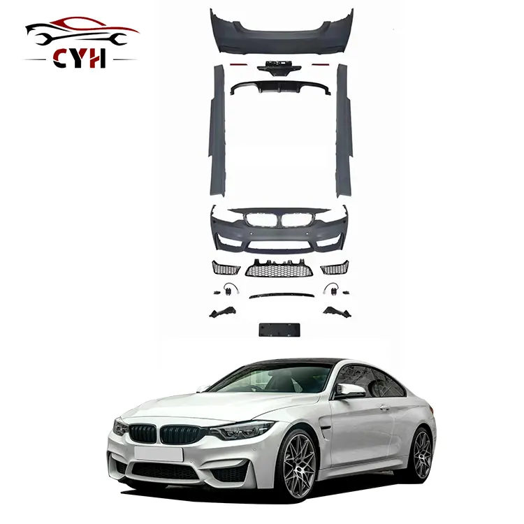 wholesale car bumper for bmw 4 series 2013-2018 year f32 f36 upgrade m4 style body kits