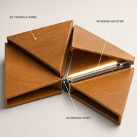 Techo Artístico de Aluminio Alumtimes, Techo Suspendido Artístico en 3D, Diseño Personalizado para Decoración de Interiores de Vestíbulos de Hoteles