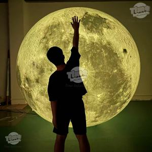 Tiempo inflable duradero resistente a la intemperie grande inflable LED Luna planeta bola globo logotipo personalizado para uso publicitario al aire libre - Product Image 4