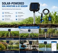 Capteur sans fil 4-en-1 de température, d'humidité, de conductivité et de pH du sol pour la surveillance en temps réel de l'agriculture intelligente IoT