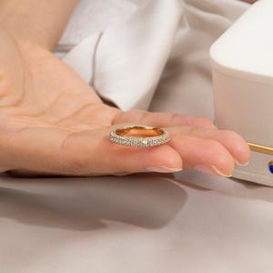 Joyería Messi MSR-1685, Diamante de Laboratorio, Diamante Redondo, 18k, para Regalo de Boda - Product Image 2