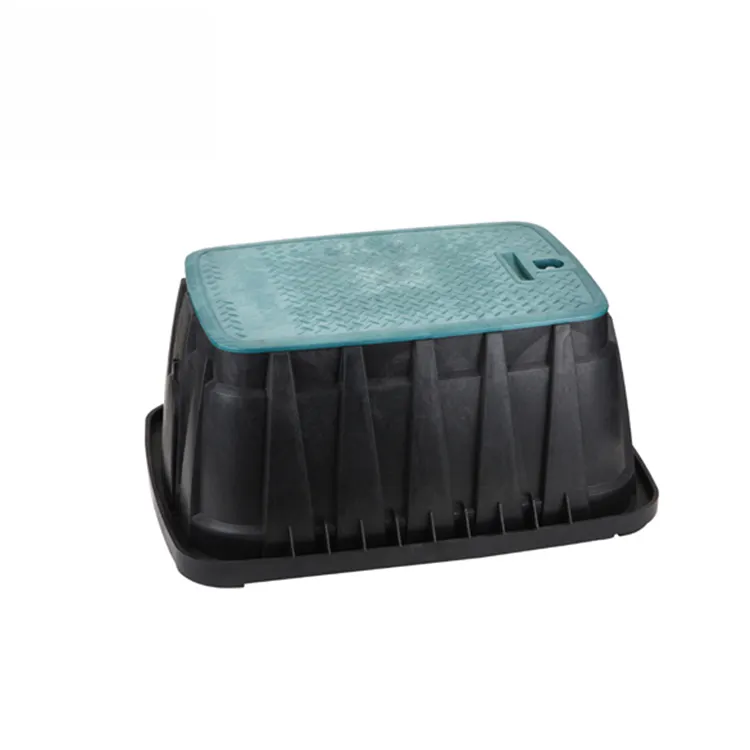 Boîte à Valve d'arrosage rectangulaire avec couvercle vert, boîte en plastique d'irrigation de pièces, 14"