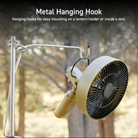 Ventilateur de camping extérieur sur trépied, 4 vitesses, mode brise, oscillation à 3 angles, inclinaison réglable à 90°, minuterie automatique, ventilateur portable