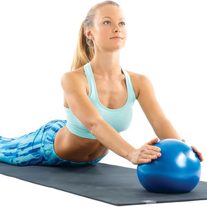 Ballon de yoga fitness en PVC lisse, ballon d'exercice de 15 à 19,9 pouces, pour adultes, bleu, rose, violet, gris - Product Image 5