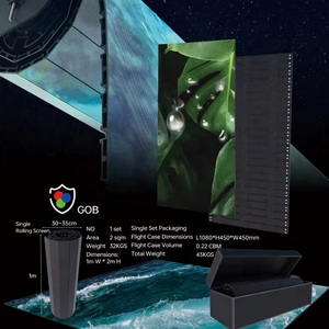 Écrans LED déroulants professionnels pour la publicité sur les fenêtres, installation facile, durables - Product Image 1