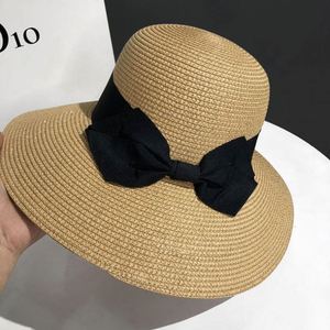 Summer Custom <b>Straw</b> Bucket <b>Hats</b> Outing Wide Brim Seaside Beach Sunscreen Uv Sun Production <b>Straw</b> <b>Hat</b> Women - Product Image 3
