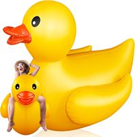 Canard gonflable géant de 4 pieds, énorme canard en caoutchouc, grand flotteur gonflable pour piscine pour adultes, été, plage, fête au bord de la piscine