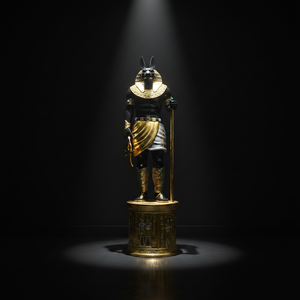 Grande statue d'Anubis en fibre de verre, sculpture de dieu égyptien, décoration intérieure et extérieure, statue d'art égyptien ancien en FRP sur mesure - Product Image 5
