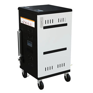 30 портов USB зарядная тележка; Зарядная станция для ноутбука; Стальной зарядный шкаф для тележки - Product Image 3