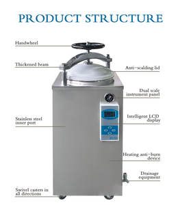 Sterilizzatore digitale con interfaccia LCD e controllo della temperatura di precisione disinfettante alimentare per laboratori <span class=keywords><strong>Autoclave</strong></span> digitale - Product Image 4