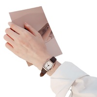 Montres de couple rétro en forme de tonneau pour étudiantes, style simple et frais, tendance Ins