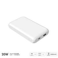 Power Bank LiFePO4 10000mAh 20W PD Pengisian Cepat dengan PPS, Paket Baterai Fosfat Aman Eksternal DC008