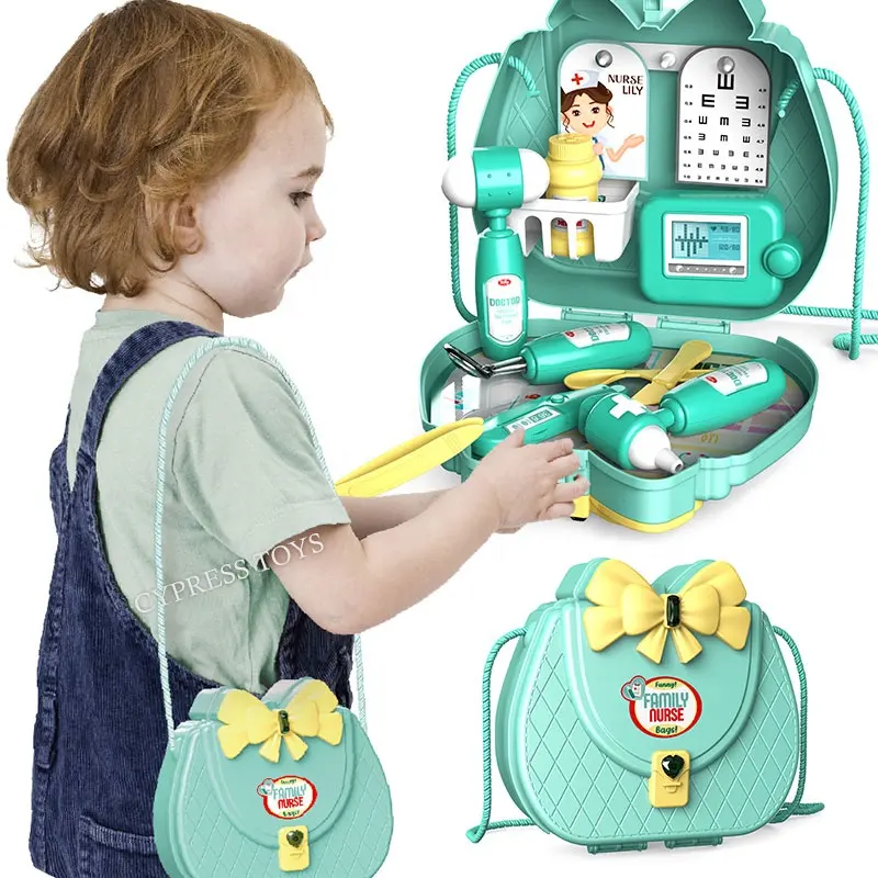 Cartoon Mini Shoulder Bags Kids Doctor Play Set Toys