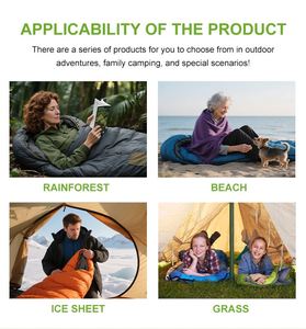 Saco de Dormir Tipo Momia con Logotipo Personalizado, Impermeable y Resistente al Viento para Aventuras al Aire Libre y Camping - Product Image 5