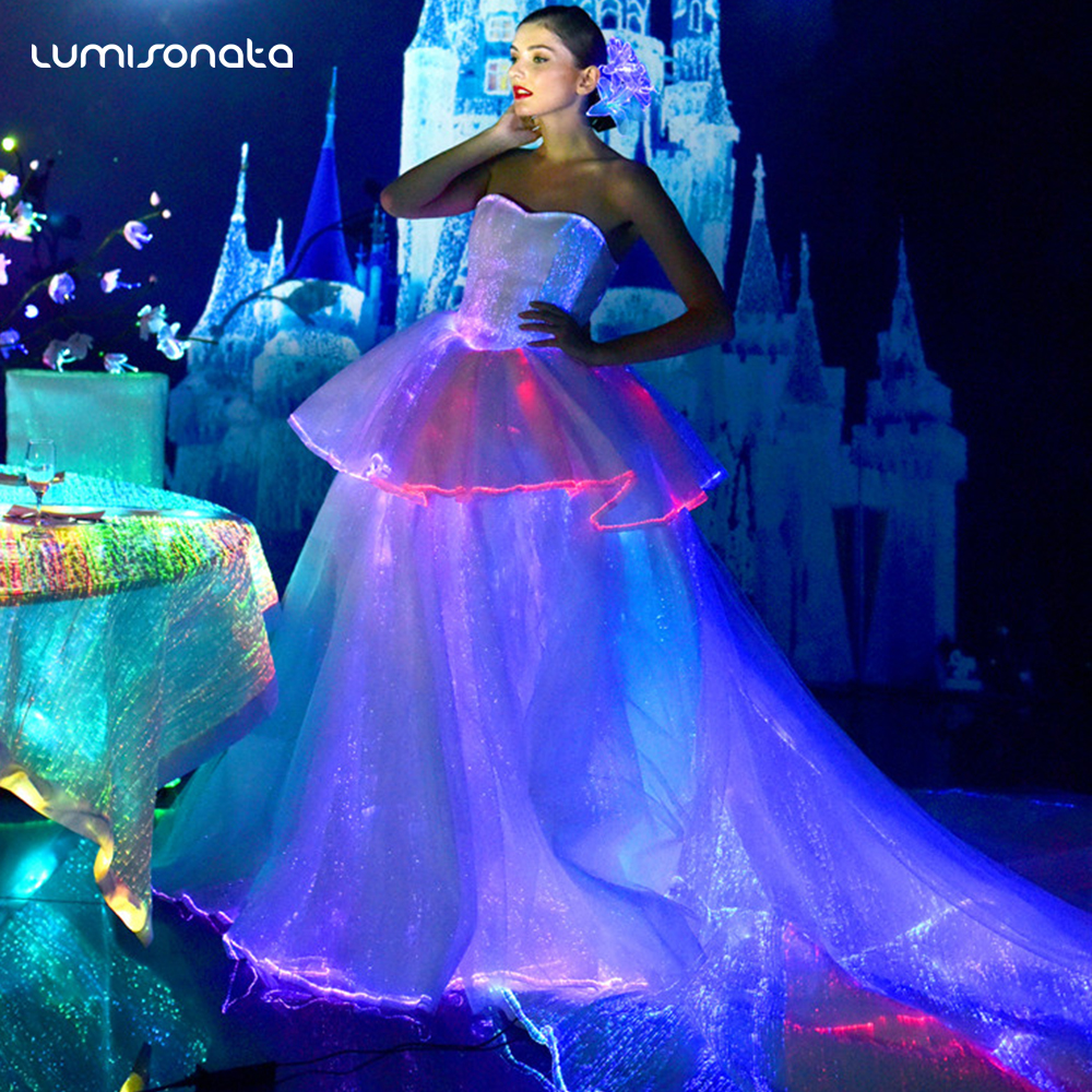 Wedding Dress Princess Luxury Ball Gown - Glows in the Dark