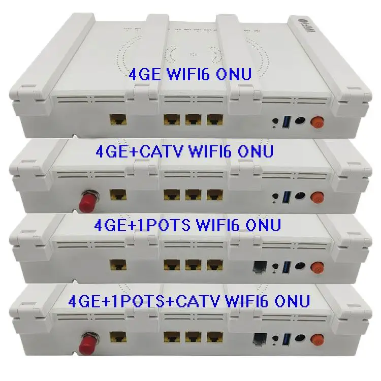 The Latest Version 1XPON+ 4GE+CATV+1USB3.0+WIFI AX3000 Dual Mode HGU WIFI6 Router ONT ONU · image 4