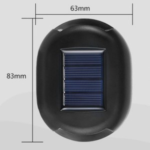 Lampe murale solaire d'extérieur à LED 12V, diffuseur en polycarbonate cylindrique, étanche, éclairage de jardin, patio, escalier - Product Image 2