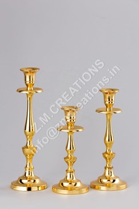 Décoration de table classique 3 pièces en aluminium, or, argent et noir, luxueuse, unique, résistante à la chaleur, écologique et faite à la main pour mariage et maison - Product Image 2