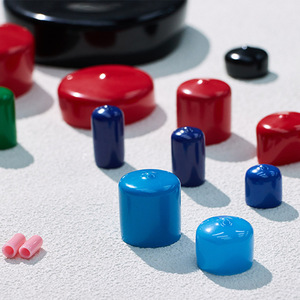 PVC Dip Coated Protective Caps <b>Rubber</b> Cable <b>Plugs</b> Threaded Dust Covers RoHS Compliant UL94V-0 Level 4 For Electrical Protection - Product Image 2
