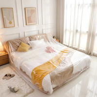 Housse de protection transparente en PE, imperméable et anti-poussière, pour déménagement, taille pour lit king-size
