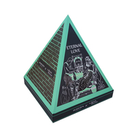 STPP entwickelte maßgeschneiderte bedruckte Pyramidenform-Geschenkbox für Festverpackungen, einzigartige Geschenkbox, hergestellt in China.