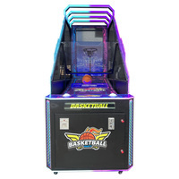 Machine de basket-ball électronique à pièces pour adultes commerciaux d'intérieur Machine de basket-ball de jeu interactif de compétition