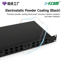 Panneau de brassage fibre optique amovible 1U 24 ports, 19 pouces, pour montage en rack, SC LC FC ODF, boîtier terminal en acier laminé à froid, prix usine