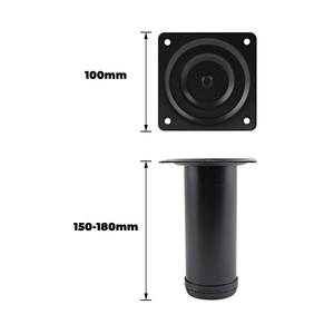 Gamba per Tavolo Rotonda Nera 60x150mm - Product Image 2