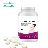 Comprimés à libération prolongée de L-Glutathion en poudre pour blanchiment de la peau, marque privée OEM, capsules de L-Glutathion