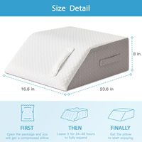 Haute qualité la mousse à mémoire ergonomique refroidissement polyvalent post-chirurgie soulever l'élévation de la jambe oreiller soulagement du gonflement pour les deux jambes
