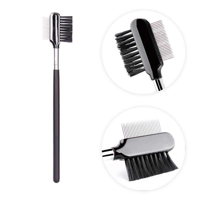 amazon hot selling stainless steel pet eye comb brush eyebrow comb double headed brush for pet dogs