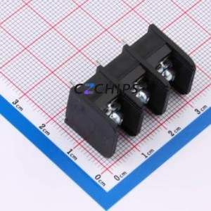 NC6-P108-03 Barrier Terminal Block Through hole Component (THT),P=9.53mm Connector Two Sides 1 3 20A - Product Image 1