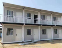 Maison mobile préfabriquée populaire Maison de remorque de bureau en conteneur à deux étages Cabane de jungle Pack plat Maison pliante en conteneur Casa
