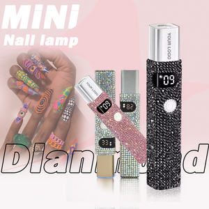 Lampe à ongles LED UV 3W Bling Diamond, rechargeable, sans fil, mini, portable, en plastique, pour manucure à domicile - Product Image 1