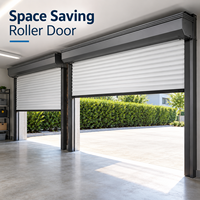 Porte de garage à enroulement en aluminium pour extérieur, fonctionnement stable, porte à enroulement électrique pour projets résidentiels
