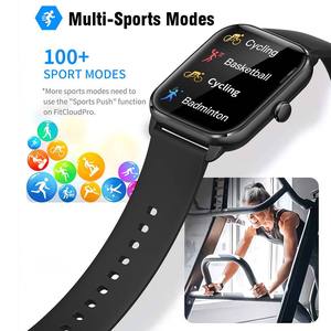 สมาร์ทวอทช์สี่เหลี่ยม KT65สำหรับผู้ชายและผู้หญิง, นาฬิกาอัจฉริยะระบบ Android กันน้ำอัตราการเต้นของหัวใจโทรผ่าน BT เครื่องติดตามการออกกำลังกายนาฬิกาสำหรับ iOS - Product Image 2