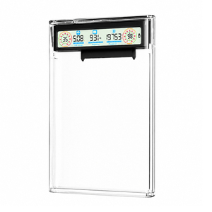 Transparent 2.5 Inch SATA HDD <b>SSD</b> Enclosure USB 3.1 Gen 2 Type C 5Gbps <b>External</b> Hard Drive Case with LCD Display - Product Image 2