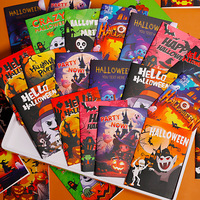 Halloween Mini-Notizbuch DIY Kürbis Weiches Lineal Alien Skelett Hexe Haftnotizen Mini-Notizbuch