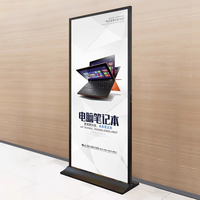 Nouveau design Présentoir en métal sur pied Présentoir de publicité pour affiches double face Présentoir de support publicitaire