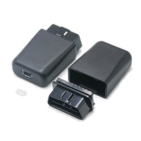 Conector OBD2 de 16 Pines en Ángulo Recto, Color Negro, Modelo J1962, con Carcasa OBD y Orificio USB Tipo C, ST-SOH-028