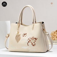 Sac à main pour femme personnalisé en PU brodé de fleurs, style minimaliste, sac à bandoulière de luxe pour femme