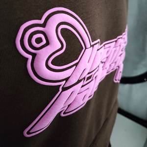 Wholesale 420 Gsm 3d Puff Cropped Hoodie Men High Quality Custom Heavyweight Printing Hoodie