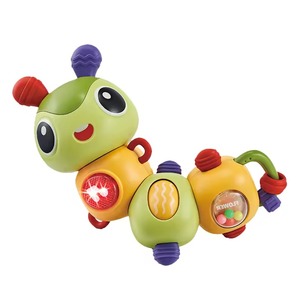 BGL Jouet Montessori populaire pour bébés : Hochets en plastique apaisants pour 2-4 ans, avec chenilles sonores, lumières <span class=keywords><strong>et</strong></span> <span class=keywords><strong>musique</strong></span> - Product Image 3