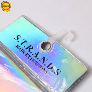 Sinicline moda fantezi toptan özel etiket saç çanta ambalaj için özel ipek çanta saç ekleme - Product Image 5